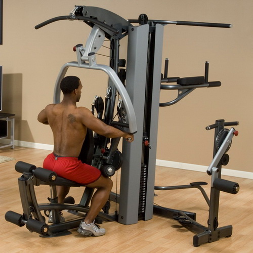Мультистанция Body-Solid F500-3 тяга с упором в грудь (гребная тяга)